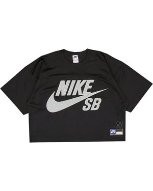 Nike Sb Mesh Football Jersey Skate Top If1349 010" - Black