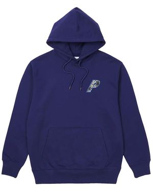 Palace P-3 Snake Applique Hoodie P0121" - Blue