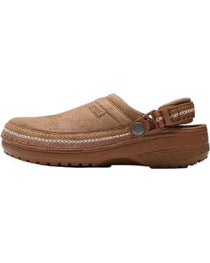 Crocs™ Crafted Vegan Suede Stitch Clog "Sepia" 214048 2Ey" - Brown