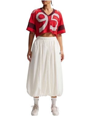 Nike Sportswear Oversized Cropped Jersey "University Team Chalk" Iq0063 657" - Black