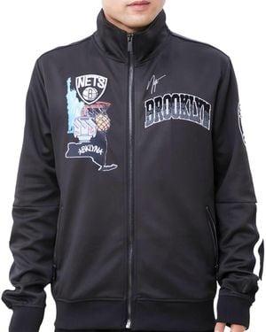 Pro Standard Brooklyn Nets Home Town Track Jacket Bbn654352 Blk" - Black