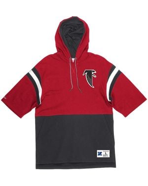 Mitchell & Ness Nfl Training Room Short Sleeve Hoodie "Atlanta Falcons - Black