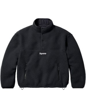 Supreme Polartec Shearling Reversible Pullover Jacket "Fw23 - Black
