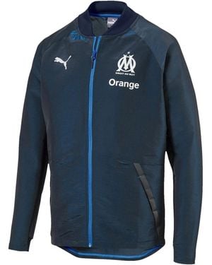 PUMA Olympique De Marseille Pro Jacket "Peacoat Bleu Azur" 754648 01" - Blue