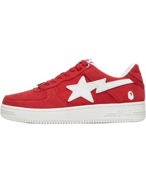 A Bathing Ape Sta Low "Suede Pack - Red