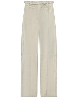 DIESEL Treated Leather Trousers A224290Egeq1Bha" - Black