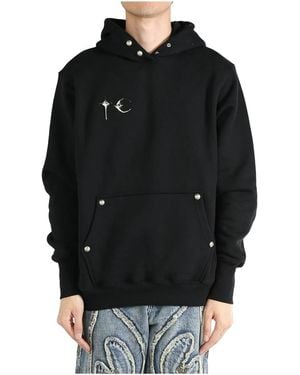 THUG CLUB Armour Hoodie Tc23Ts0702" - Black