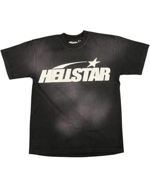 HELLSTAR Classic Logo Rhinestones T-Shirt Hsr283" - Black