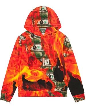 DENIM TEARS Burn It All Hoodie Dt318" - Black