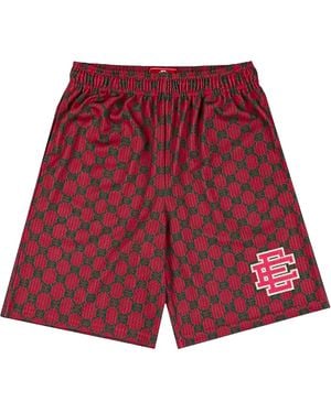 Eric Emanuel Ee Print Baggy Shorts Ee921" - Red