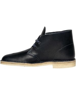 Clarks Originals Desert Boot Leather" 62400 Leather" - Black