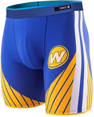 Stance Nba Golden State Warriors Boxer Brief Underwear M201D16War Blu" - Blue