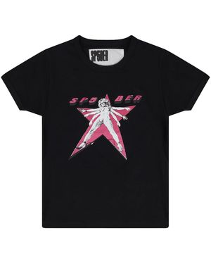 Sp5der Star Girl Baby T-Shirt 558" - Black
