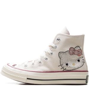 Converse Chuck 70 Hi "Hello Kitty Swarovski Egret" A17695C" - Black