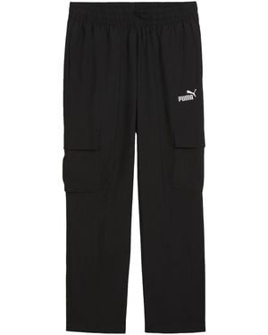 PUMA Essentials No. 1 Logo Woven Cargo Trousers 682663 01" - Black