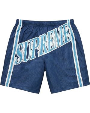 Supreme Slap Shot Mesh Shorts Su28089" - Blue