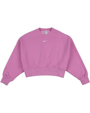 Nike Nsw Phoenix Crew Sweatshirt "Lt Sail" Dq5761 503" - Pink