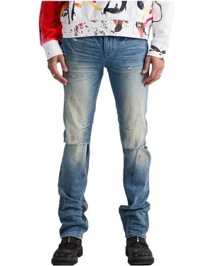 RTA Olivier Stacked Jeans "Muddy Sky" Mlfqd1070 B1838Mdsky" - Black
