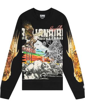 BBCICECREAM Desert Eagle Sweatshirt 841 8316 Blk" - Black