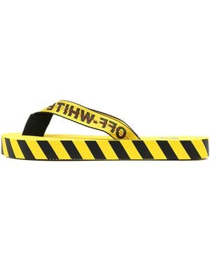 Off-White c/o Virgil Abloh Industrial Flip Flops Ss21" Omic002R21Mat0021810" - Yellow