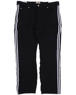 GALLERY DEPT. Logan Side Stripe Trousers Gd455" - Black