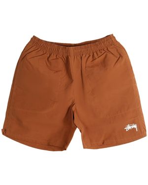 Stussy Water Stock Elastic Waistband Short "Tort Tortoise" 113155N Tort" - Black