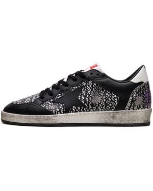 Golden Goose Ball Star "Elephant-Print Leather With Leather Star" Gmf00327 F006980 80203" - Black
