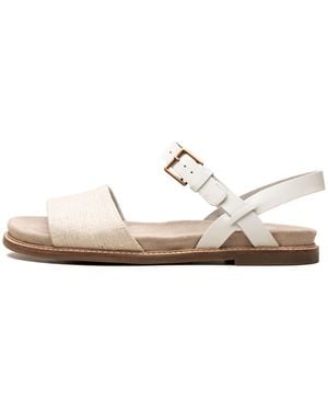 Clarks Corsio Strap "Natural Canvas" 26152042" - Black