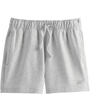 New Balance Nb Athletics French Terry Shorts "5 Inch - Black