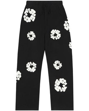 DENIM TEARS Cotton Wreath Baggy Joggers Dt159" - Black