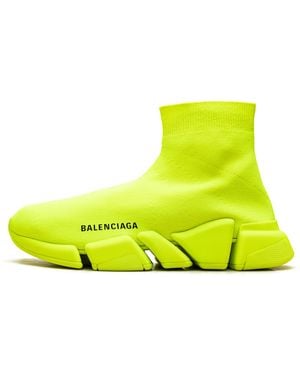 Balenciaga Speed 2 Trainer Knit "Fluo" 617196 W1726 7204" - Yellow