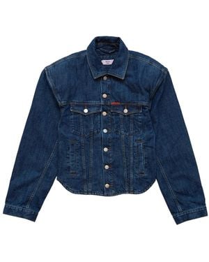 Martine Rose Extreme Shoulder Denim Jacket 251Wd08514" - Blue