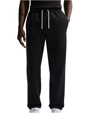 Nike Standard Issue Therma-Fit Brushed Open-Hem Basketball Trousers Pale Ivory" Im6333 010" - Black