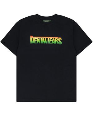 DENIM TEARS Dt Logo T-Shirt Dt762" - Black