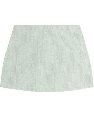 Kith Vera Monogram Towel Skirt "Moss" Khw060341 4008" - Black