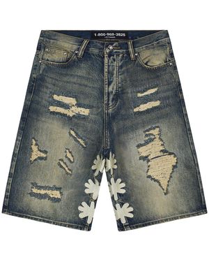 LOSTSHDWS Dstry Denim Short "Bone" 10078171" - Black