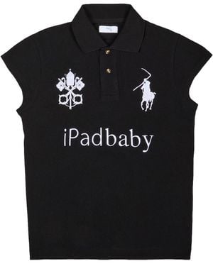PRAYING Ipad Baby Polo Shirt Pray242034" - Black