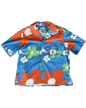 GALLERY DEPT. Floral Parker Button Up Shirt Gd280" - Blue