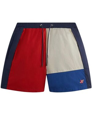 Kith Wilson Court Panelled Short "Clay Court" Khm060368 818" - Red