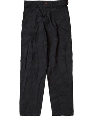 COMME DES GARÇON BLACK Tonal Camo Trousers 1Op0070521 Blk" - Black
