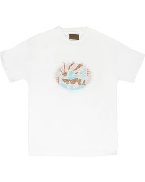 BIRTH OF ROYAL CHILD Beaded Nile River T-Shirt Brc-Mtps-0004" - Black