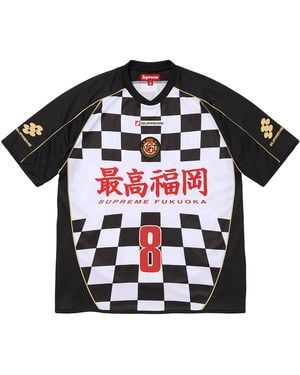 Supreme Checkerboard Soccer Jersey "Ss26 - Black