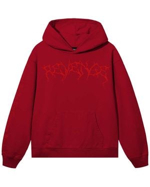 REVENGE Xxxtentacion Lightning Hearbreak Hoodie Rev0101" - Red