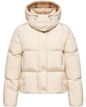 Moncler Castlenew Hooded Down Jacket Ivory" Mon124" - Black