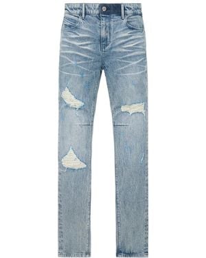 RTA Bryant Skinny Jeans "Rustic" Mlfqd1066 B1205Rusbl" - Black