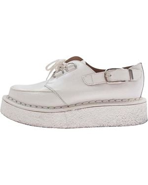 Comme des Garçons George Cox Side Strap Creeper Leather Shoes Pz K114 001" - Black