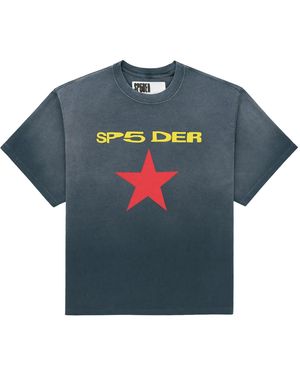 Sp5der Five Point T-Shirt Wash" 361" - Blue