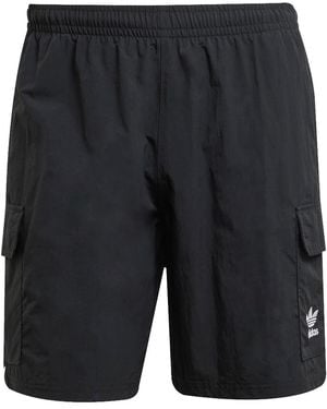 adidas Trefoil Essentials Woven Cargo Shorts Jd0406" - Black
