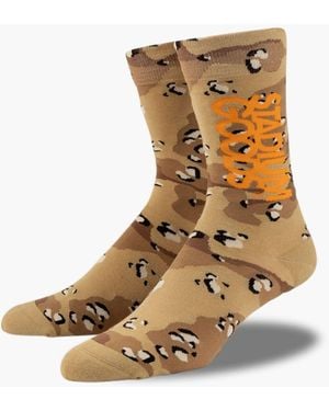 Stadium Goods Desert Camo Socks - Brown