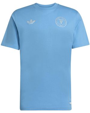 adidas Inter Miami Cf Originals Travel T-Shirt "Semi Burst Tint" Jm5159" - Blue